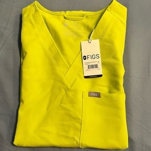 Figs Citrine top XL NWT